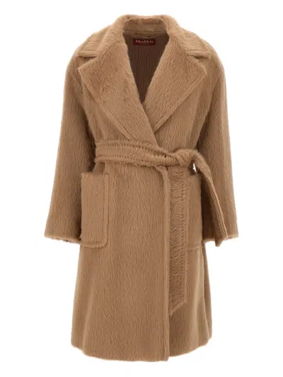 Max Mara Ottanta Coat In Brown
