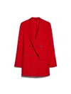 Max Mara Nebbie Wool Double Breast Blazer In Red