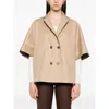 Max Mara Short Sleeve Reversible Jacket In Neutral