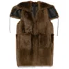 Max Mara Amica Coat In Brown