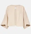 Max Mara Ovada Wool And Cashmere Jacket In Neutral