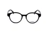 Max Mara Oval Frame Glasses In Black