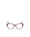 Max Mara Oval Frame Glasses In Purple