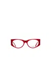 Max Mara Oval Frame Glasses In Red