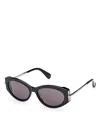 Max Mara Full Frame Sunglasses In Black