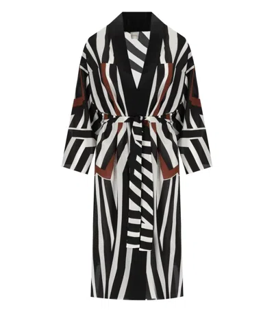 Max Mara Beakenewear Ovatte Cocoa Kaftan In Black