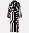 Max Mara Beachwear Ovatte Cocoa Kaftan In White