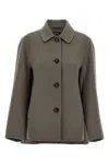 Max Mara Lily Overshirt In Gray