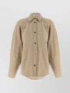 Max Mara Overshirt With Collared Neck And Long Sleeves In Neutral