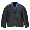 Max Mara Oversied Jacket In Black Polyester In Black