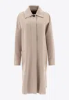 Max Mara Oversize Coat In Cashmere In Beige