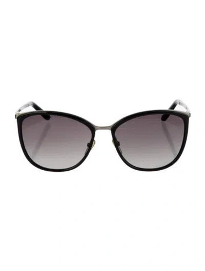 Pre-owned Max Mara Oversize Gradient Sunglasses In Black