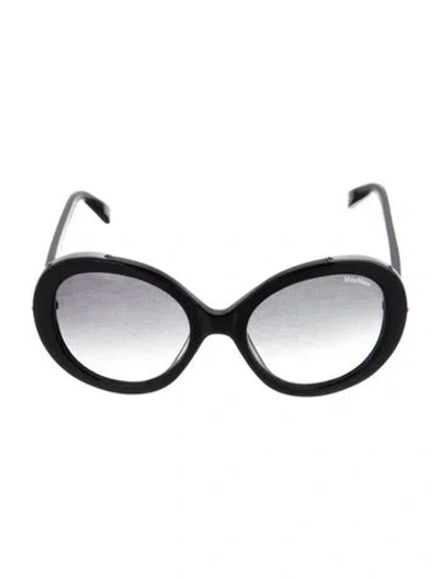 Pre-owned Max Mara Oversize Gradient Sunglasses In Black