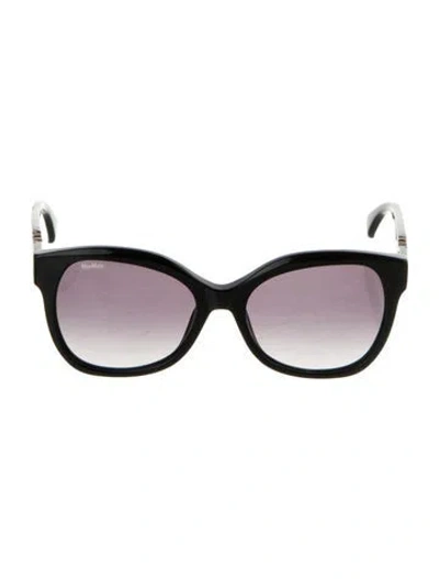 Pre-owned Max Mara Oversize Gradient Sunglasses In Black