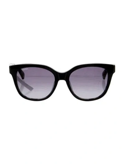 Pre-owned Max Mara Oversize Gradient Sunglasses In Black
