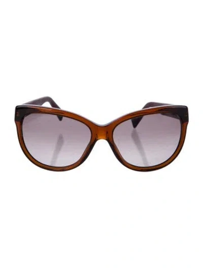 Pre-owned Max Mara Oversize Gradient Sunglasses In Brown