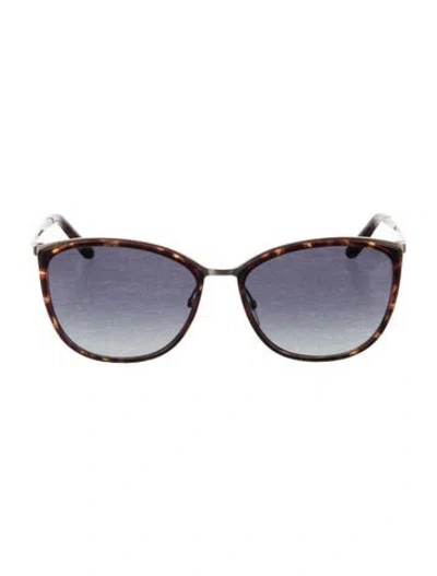 Pre-owned Max Mara Oversize Gradient Sunglasses In Brown
