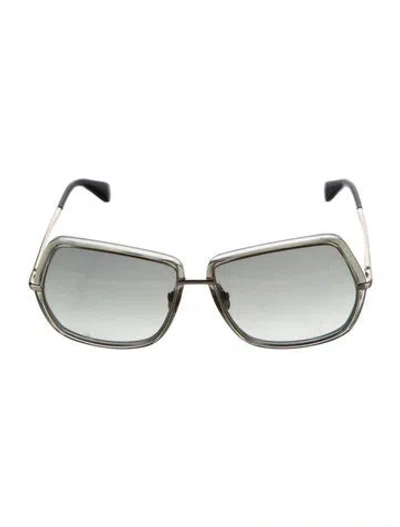Pre-owned Max Mara Oversize Gradient Sunglasses In Transparent