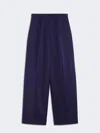 Max Mara Oversize Low-rise Trousers In Blue