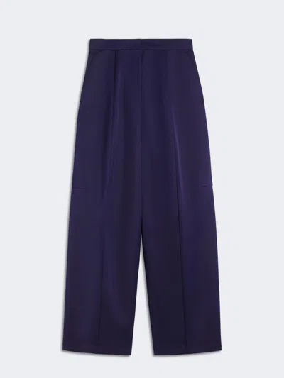 Max Mara Oversize Low-rise Trousers In Blue