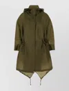 Max Mara Oversize Parka In Sheer Organza