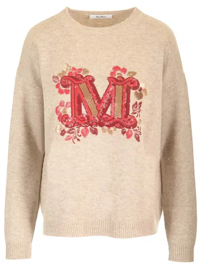 Max Mara Oversize Quota Sweater In Brown
