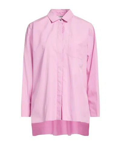Max Mara Oversize Shirts In Pink