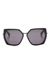 Max Mara Oversize Square-frame Sunglasses In Black