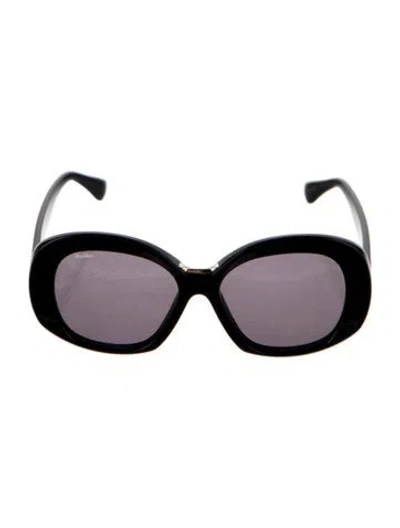 Pre-owned Max Mara Oversize Tinted Sunglasses In Black
