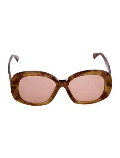 Pre-owned Max Mara Oversize Tinted Sunglasses In Brown