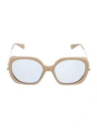 Pre-owned Max Mara Oversize Tinted Sunglasses In Brown