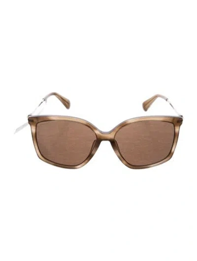 Pre-owned Max Mara Oversize Tinted Sunglasses In Brown
