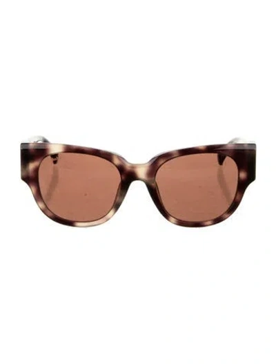 Pre-owned Max Mara Oversize Tinted Sunglasses In Brown
