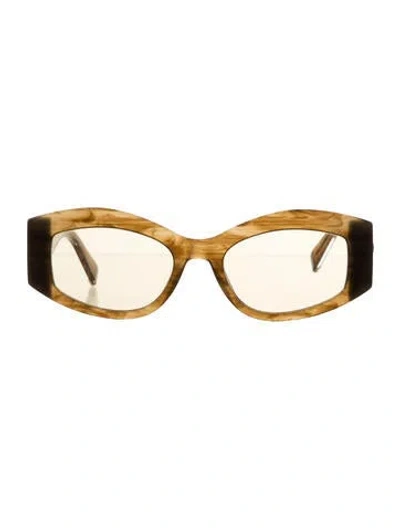 Pre-owned Max Mara Oversize Tinted Sunglasses In Neutrals