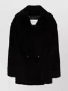 Max Mara Oversized Alpaca And Wool Double-breasted Coat In Black