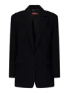 Max Mara Maxmara Studio Viale Blazer In Black