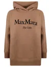 Max Mara Cotton Blend Oversized Sweatshirt In Brown