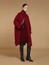 Max Mara Oversized Cashmere Chemise Coat In Red