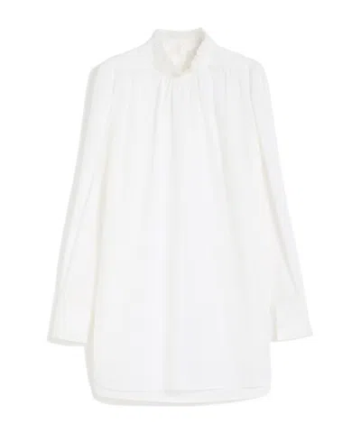Max Mara Oversized Cotton Cloth Shirt In White