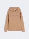 Max Mara Oversized Cotton Jersey Sweatshirt In Brown