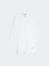 Max Mara Oversized Cotton Oxford Shirt In White