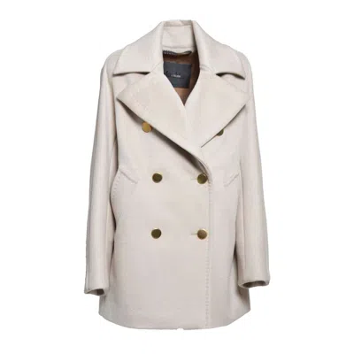 Max Mara Oversized Double-breasted Cashmere Coat In Gray