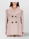 Max Mara Oversized Double-breasted Coat Large Lapels In Neutral