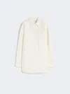 Max Mara Oversized Double Cloth Shirt In White
