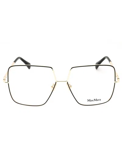 Max Mara Oversized Elegance Eyeglasses In Gold