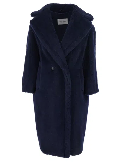 Max Mara Oversized Fit Double-breasted Coat In Xs In Blue