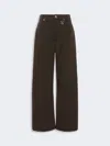 Max Mara Oversized Jeans In Brown