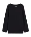 Max Mara Oversized Jumper In Wool And Viscose Yarn In Black