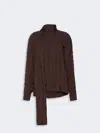Max Mara Oversized Kimono Shirt In Brown