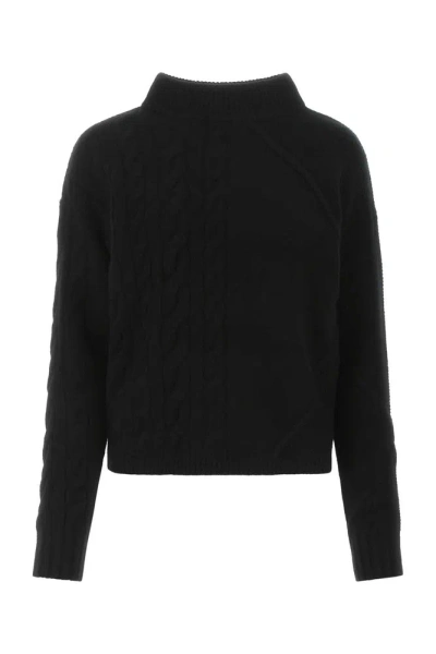 Max Mara Oversized Knitted Jumper In Black